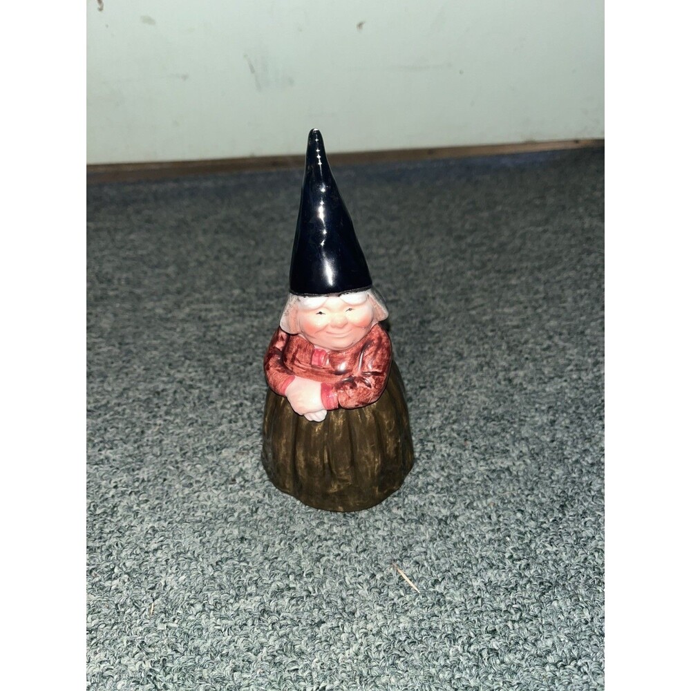 Vintage 1979 Unieboek B V Gnome Girl 6" Gorham Bell Made in Japan